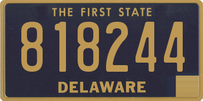 DE license plate 818244
