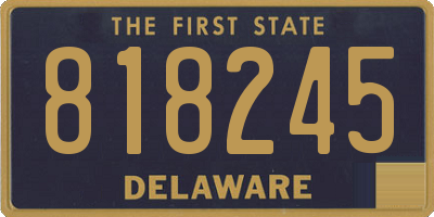 DE license plate 818245