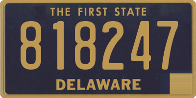 DE license plate 818247
