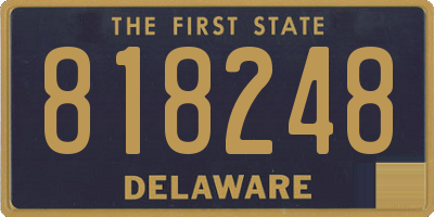 DE license plate 818248