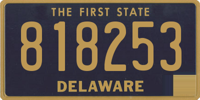 DE license plate 818253