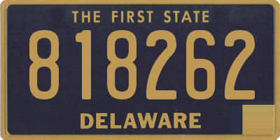 DE license plate 818262