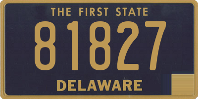DE license plate 81827