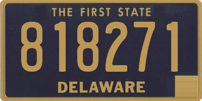 DE license plate 818271