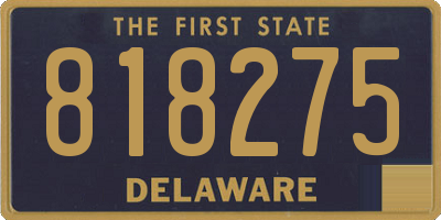 DE license plate 818275