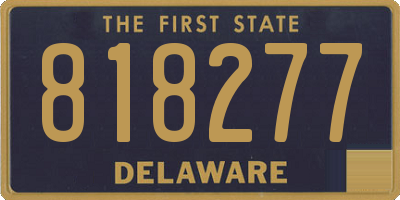 DE license plate 818277