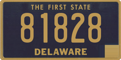 DE license plate 81828