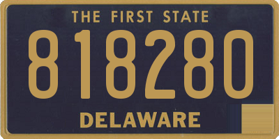 DE license plate 818280