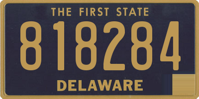 DE license plate 818284