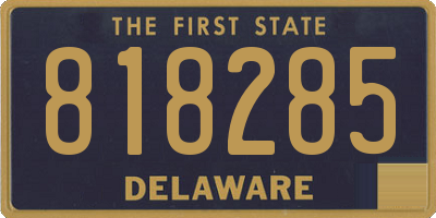 DE license plate 818285