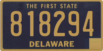 DE license plate 818294