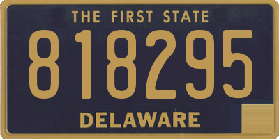 DE license plate 818295