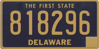 DE license plate 818296