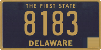 DE license plate 8183