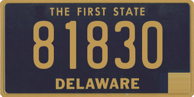 DE license plate 81830