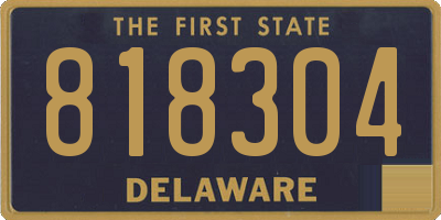 DE license plate 818304
