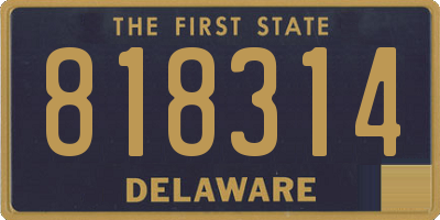 DE license plate 818314