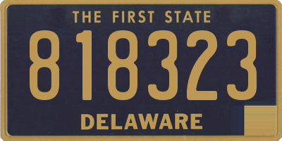 DE license plate 818323