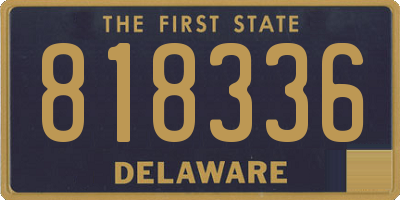 DE license plate 818336