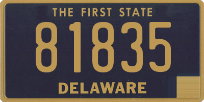 DE license plate 81835