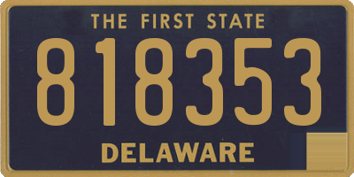DE license plate 818353