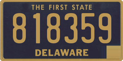 DE license plate 818359