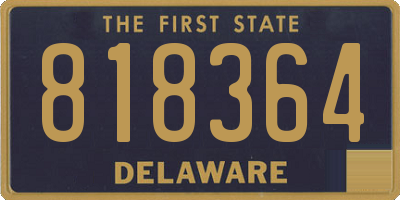 DE license plate 818364
