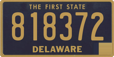 DE license plate 818372