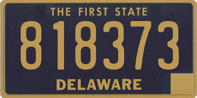 DE license plate 818373