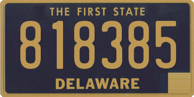 DE license plate 818385