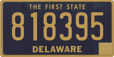 DE license plate 818395