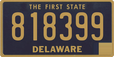 DE license plate 818399