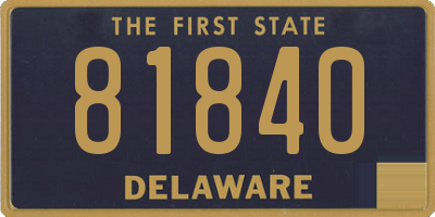 DE license plate 81840