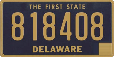 DE license plate 818408