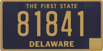 DE license plate 81841