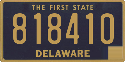 DE license plate 818410