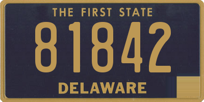 DE license plate 81842