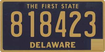 DE license plate 818423