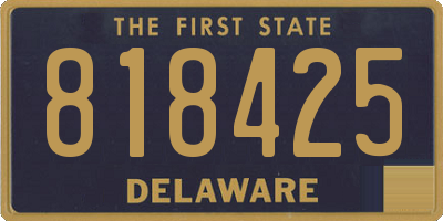 DE license plate 818425