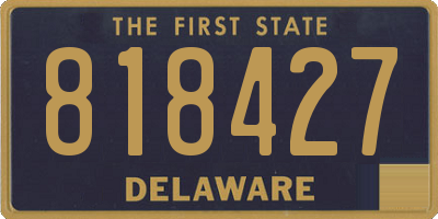 DE license plate 818427