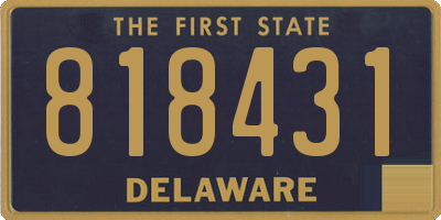 DE license plate 818431
