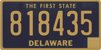 DE license plate 818435