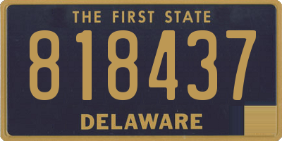 DE license plate 818437