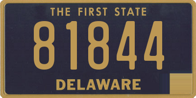 DE license plate 81844