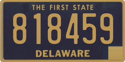 DE license plate 818459