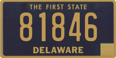 DE license plate 81846