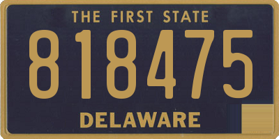 DE license plate 818475