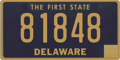 DE license plate 81848