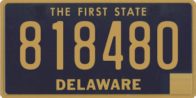 DE license plate 818480