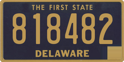 DE license plate 818482